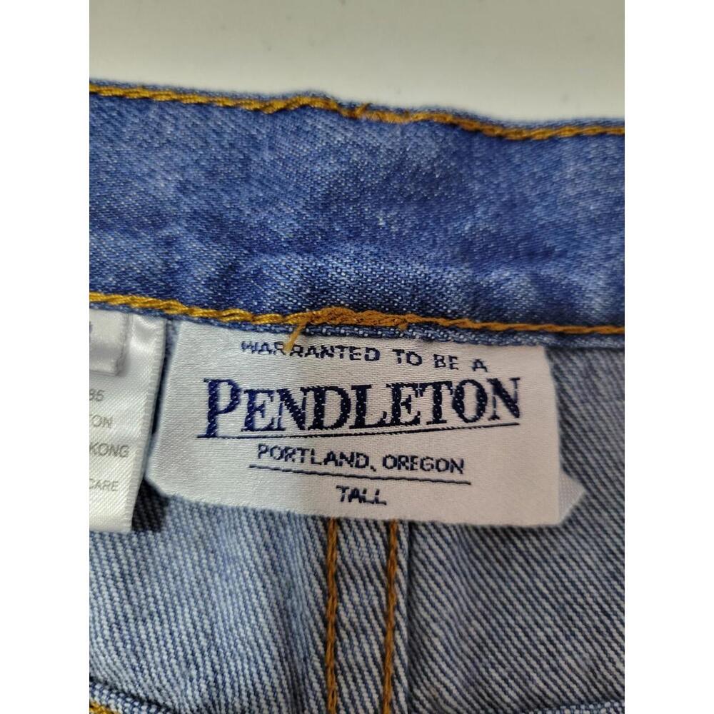 Vintage Pendleton Jeans Womens 18 High Rise Mom Jeans Straight 80s Blue Denim - Picture 10 of 11